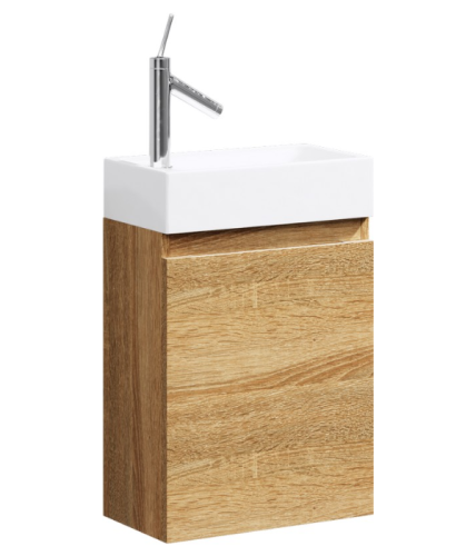 Тумба с умывальником AQWELLA Leon-MP 40 Дуб сомона Ln-MP.01.04/DS